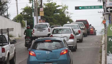 Calle Faja de Oro en Tampico.
