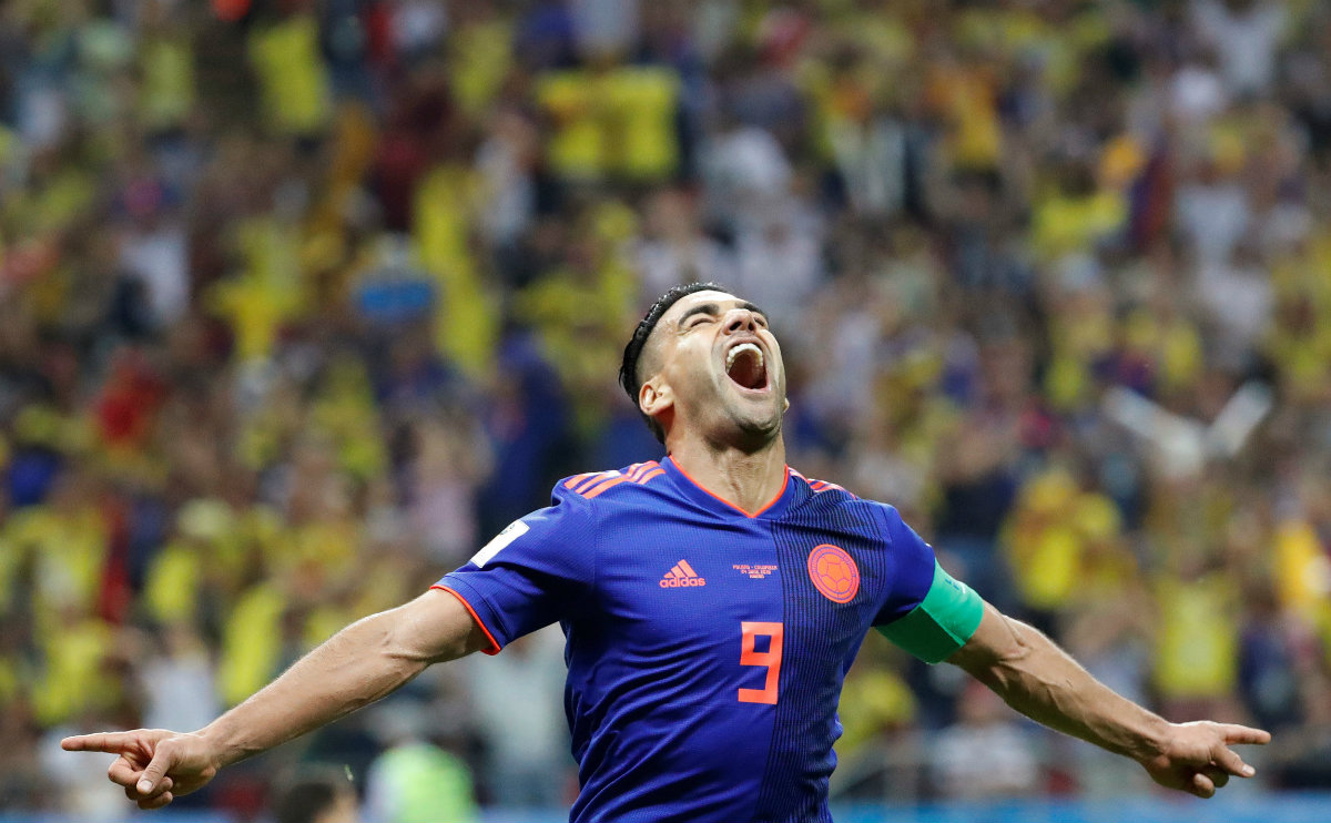 Radamel Falcao anotó su primer gol en un Mundial (Reuters)