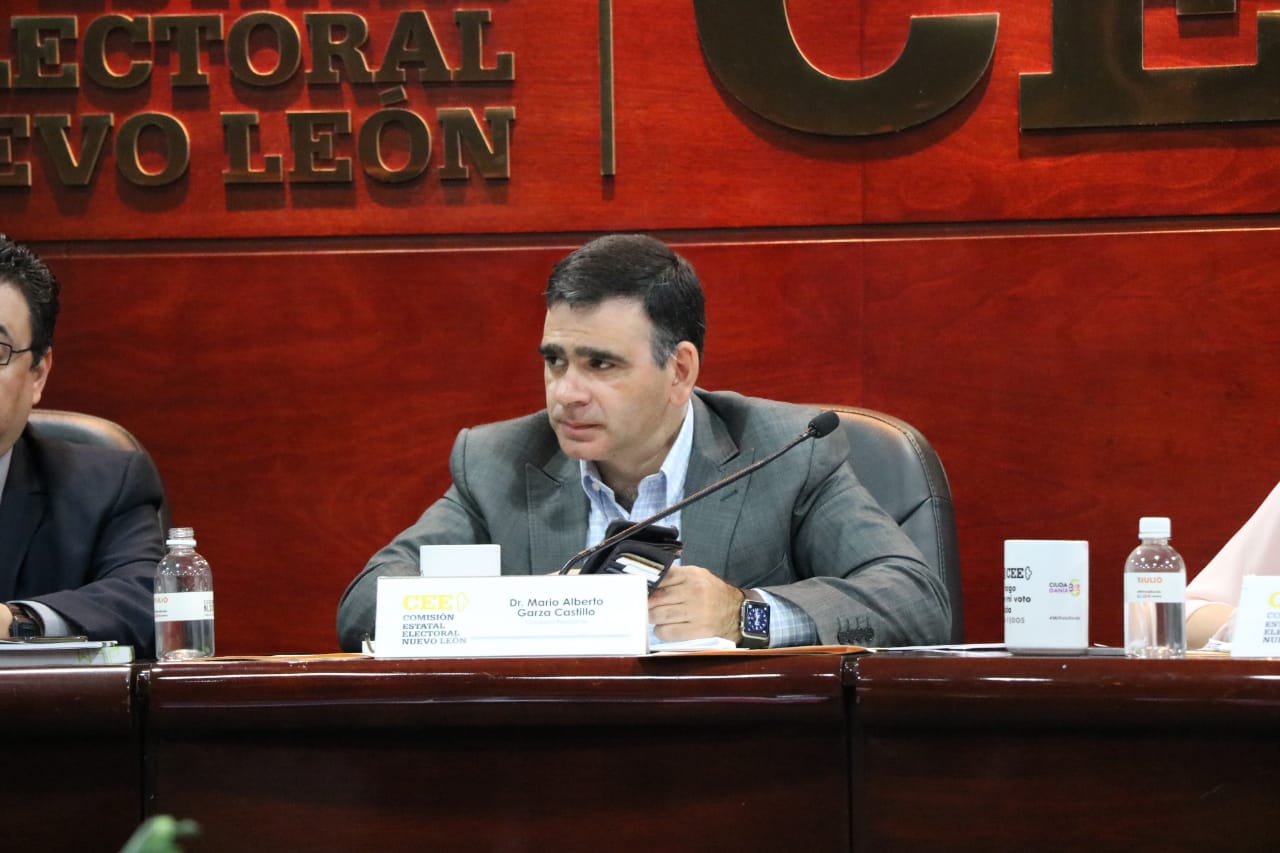 El consejero presidente de la CEE, Mario Alberto Garza. (Orlando Maldonado)