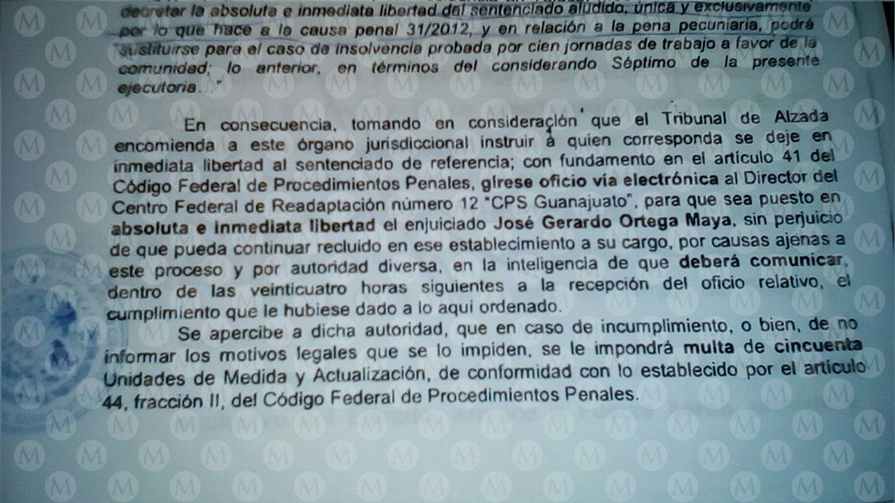 Copia de la sentencia emitida por Segundo Tribunal Colegiado en Materia Penal del Segundo Circuito.