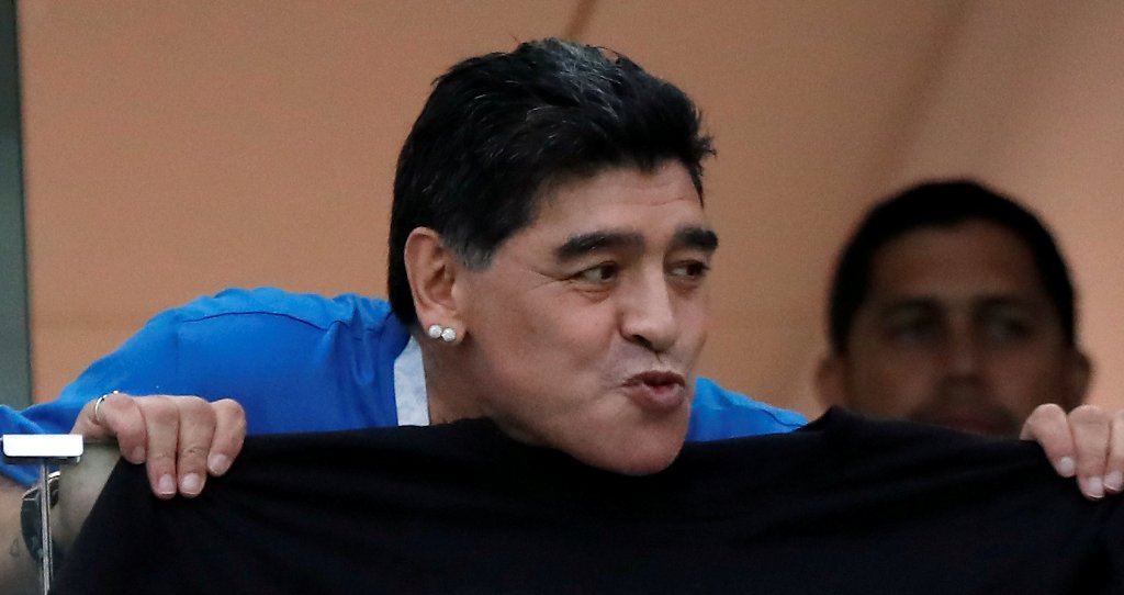 Diego Armando Maradona apoya a México en Rusia 2018 (Reuters)