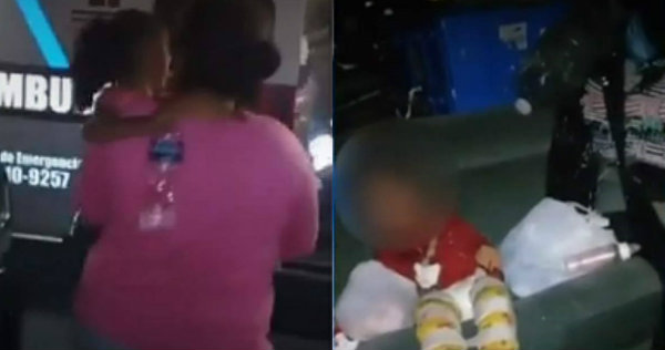 Los vecinos del sector solicitaran el apoyo al escuchar a dos niños llorando al interior del vehículo. (Foto: Especial)