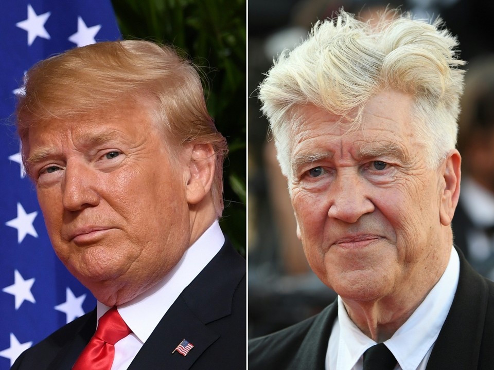 David Lynch alabó a Donald Trump y consideró que "nadie puede contrarrestar a este tipo de manera inteligente" (AFP).