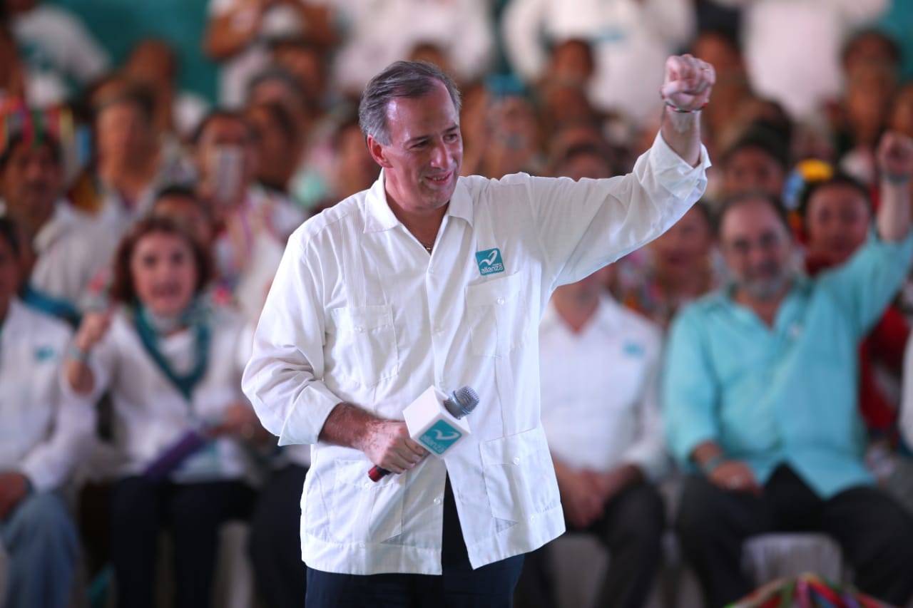 José Antonio Meade dijo que quien amenaza con  sacar al diablo en la elección, lo dice porque sabe que ya perdió. (Jorge González)