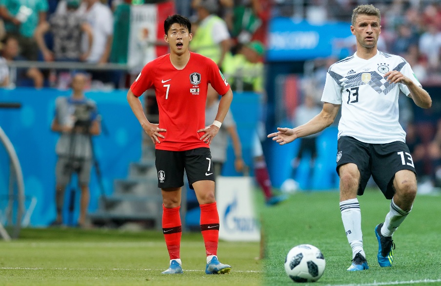 Son Heung-min y Thomas Müller (Reuters/Imago7)