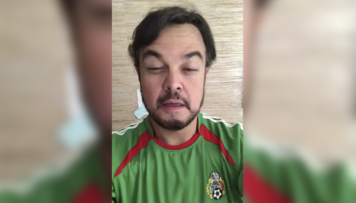 Aleks Syntek fue tachado de racista por su video en el que celebró el triunfo de Corea frente a Alemania (Twitter).