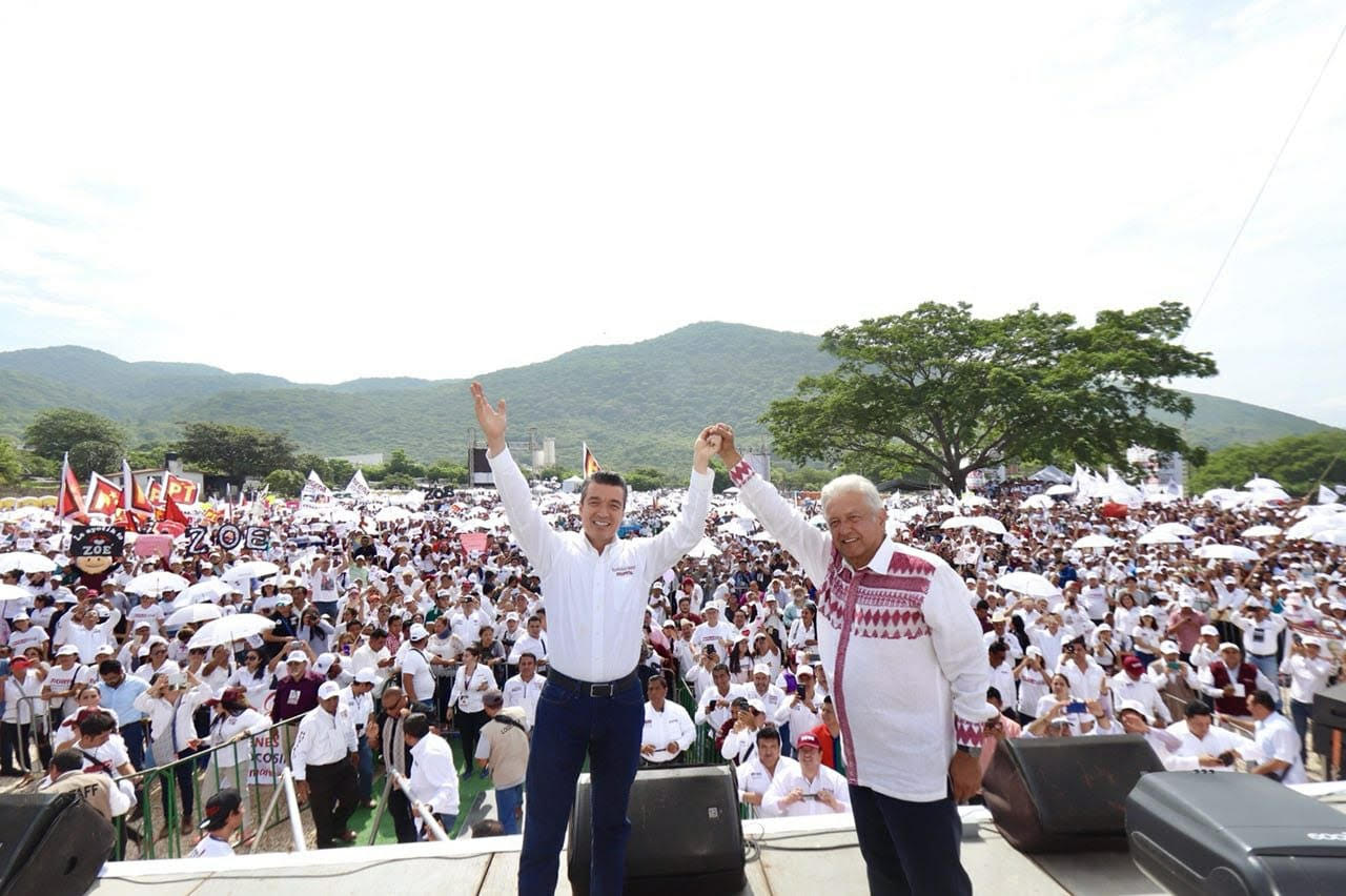 El candidato a la gubernatura cerró campaña en Tuxtla Gutiérrez.