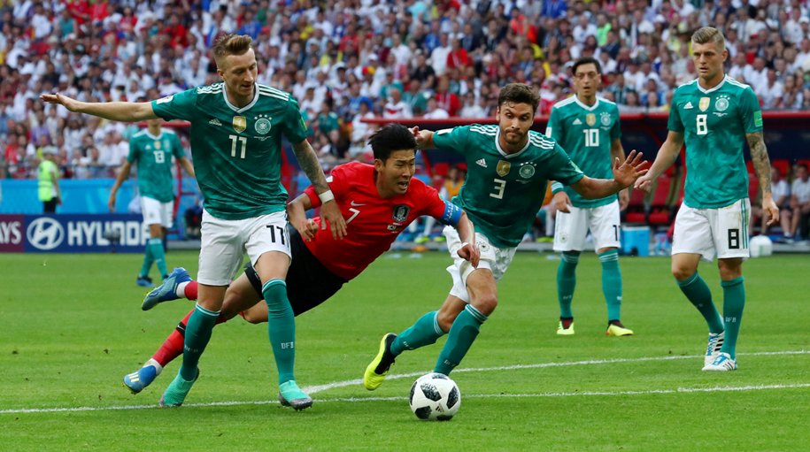 Corea ganó 2-0 a Alemania en el Mundial Rusia 2018, dando el pase a México a Octavos de Final. (Foto: Reuters)