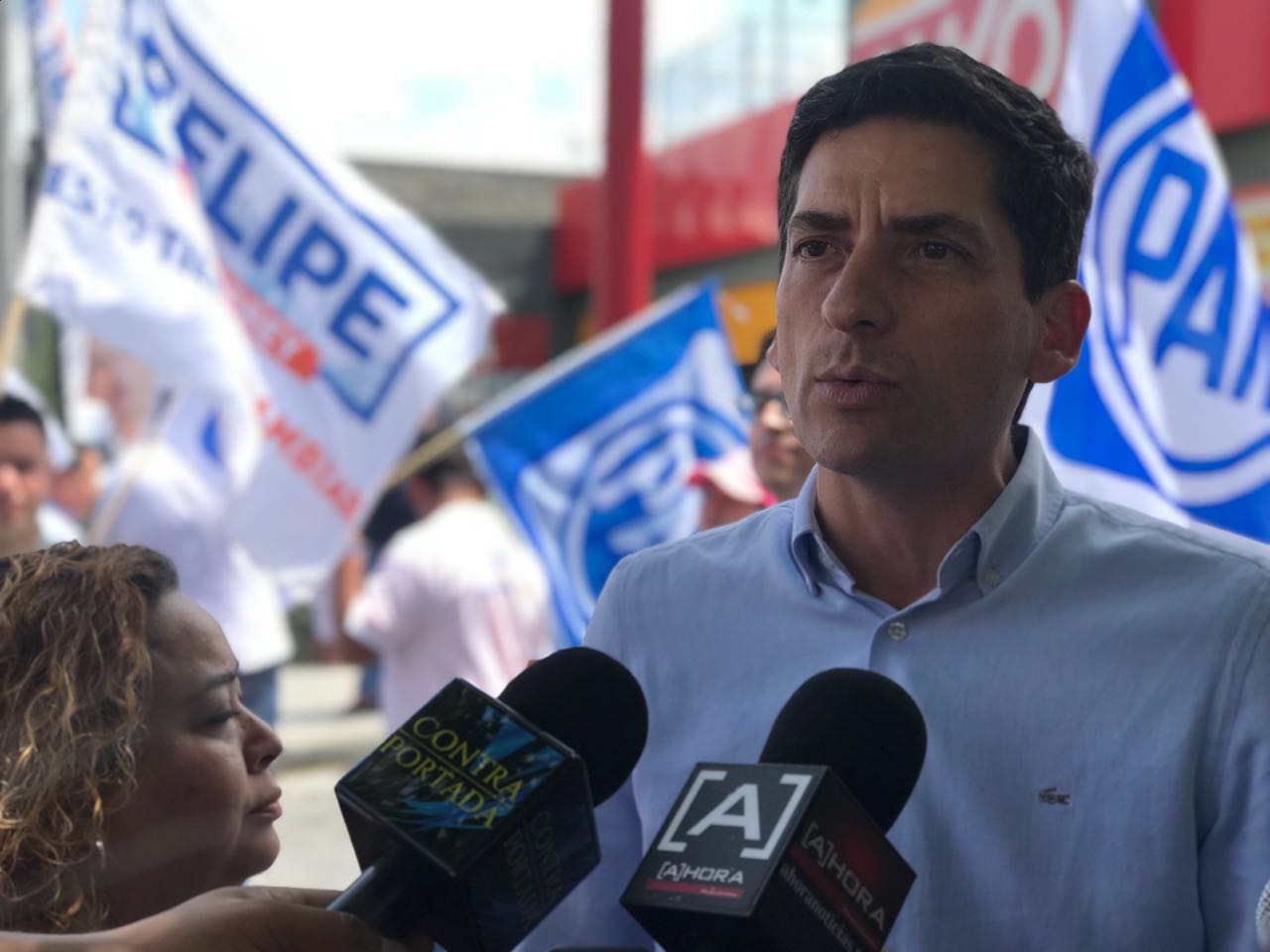 Felipe de Jesús Cantú, candidato a la alcaldía de Monterrey. (Gabriela Jiménez).