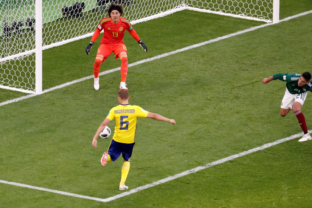Ludwig Augustinsson abre el marcador (Reuters)