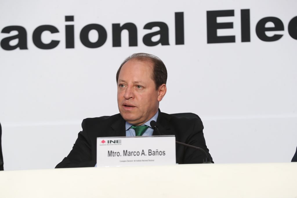 El consejero Marco Antonio Baños descarto algún riesgo en la elección por el robo de las boletas.