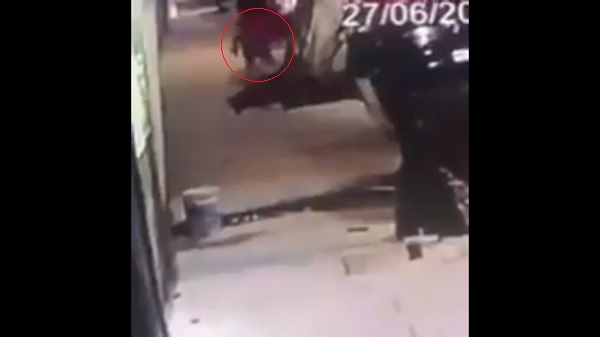 Momento de la balacera.