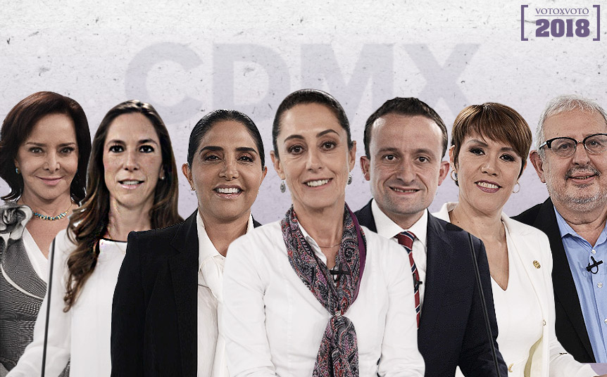 Los candidatos a la Jefatura de Gobierno.