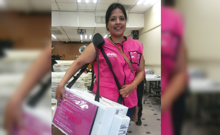 Valeria Hernández Reyes es una capacitadora electoral.