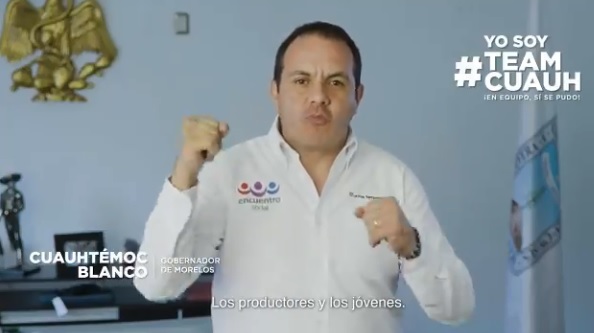 Cuauhtémoc Blanco dijo que ganó las elecciones de la mano de todos los que queremos un cambio para Morelos. (Foto: @cuauhtemocb10)