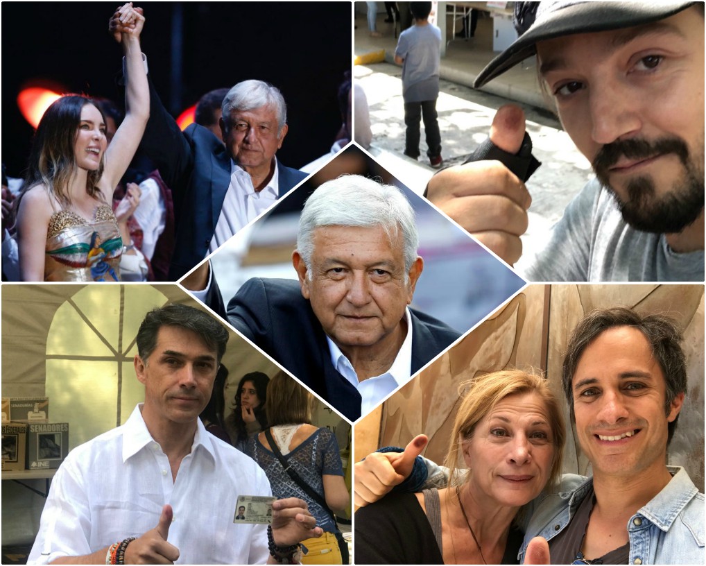 Famosos celebran triunfo de Andrés Manuel López Obrador. (Especial)