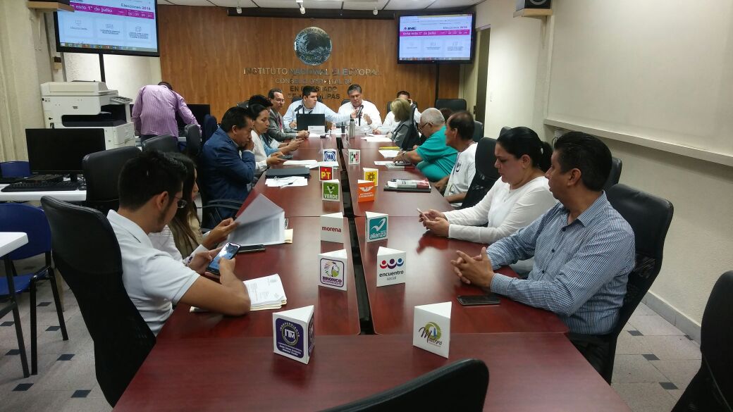 INE durante sesión en proceso electoral Tampico (Sergio Sánchez)