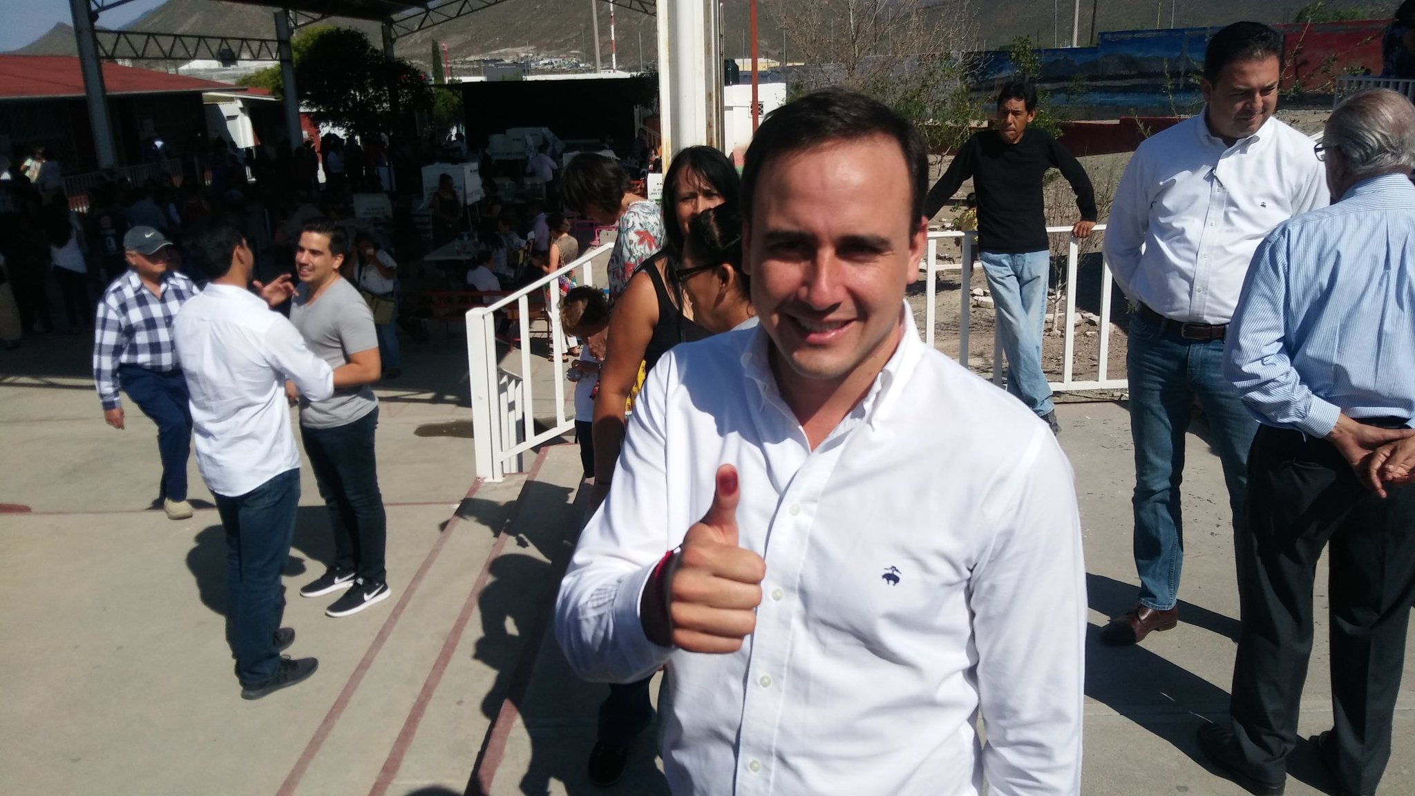 Manolo Jiménez, alcalde de Saltillo y quien busca la reelección por el PRI. (Eduardo Santos)
