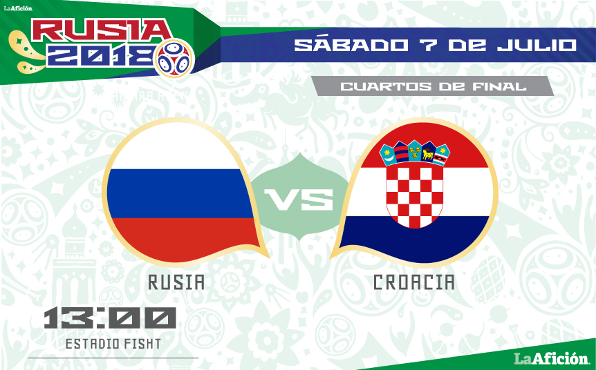 Rusia y Croacia se enfrentarán en Cuartos de Final del Mundial 2018 (La Afición)