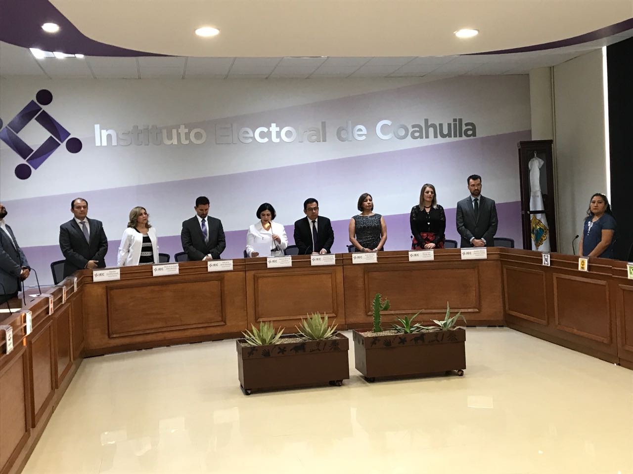 Sesión permanente del Instituto Electoral de Coahuila. (Ana Ponce)