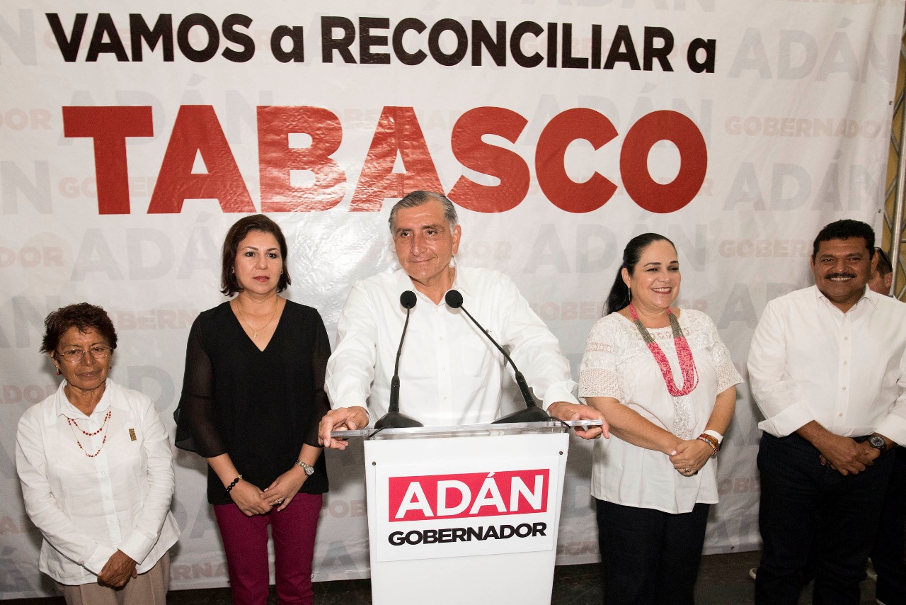 El candidato de la coalición Juntos Haremos Historia, es el virtual ganador de la gubernatura de Tabasco. (Pedro Domínguez)