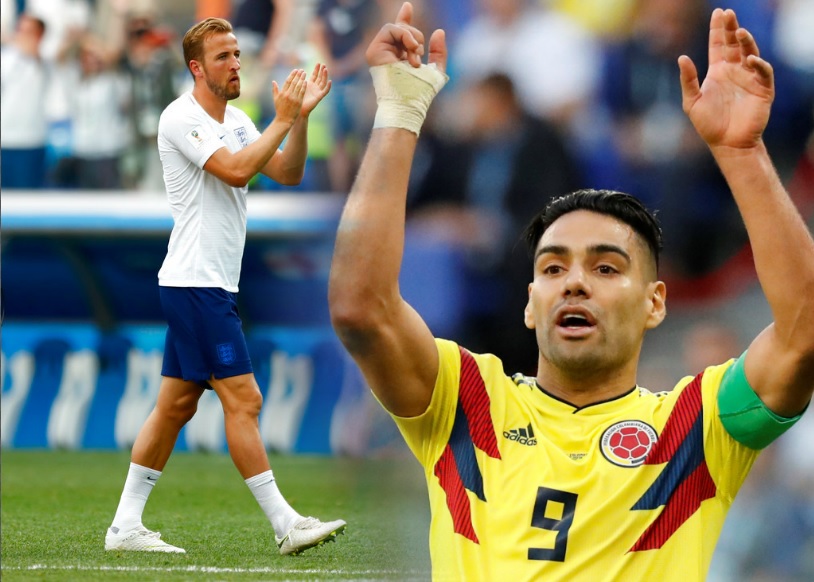 Harry Kane y Radamel Falcao (AP/Reuters)