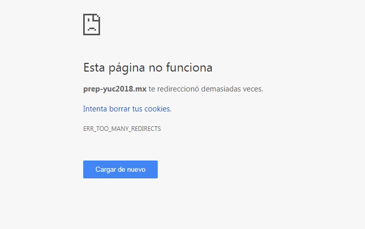 La página presentó fallas.