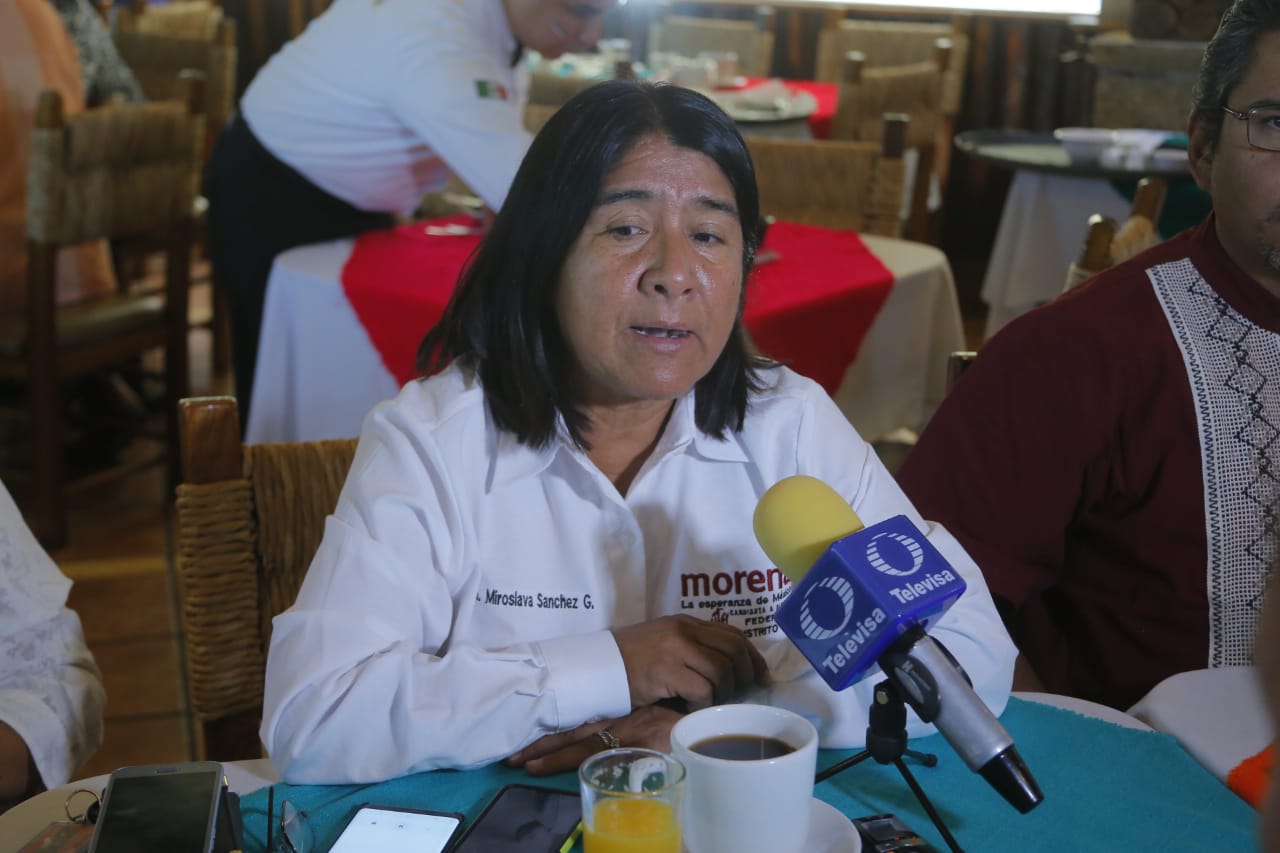 Miroslva Sánchez, dirigente de Morena en Coahuila. (Manuel Guadarrama)