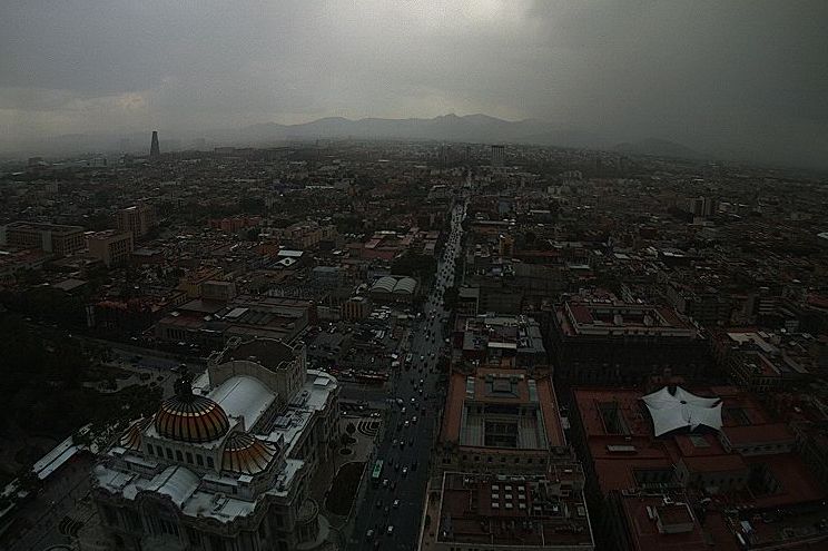 Protección Civil capitalina activó la Alerta Amarilla por lluvia fuerte en ocho delegaciones. (Webcams de México9