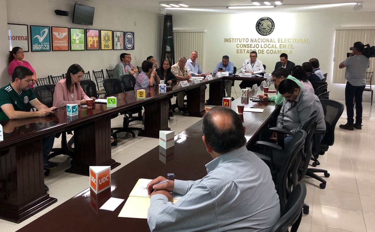 Sesión extraordinaria del Consejo Local del INE en Coahuila. (Ana Ponce)