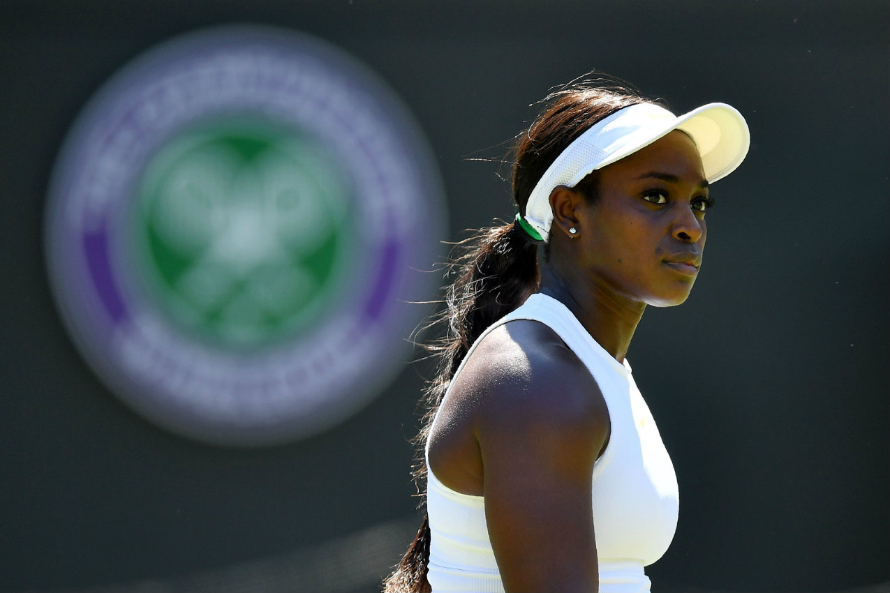 Sloane Stephens, eliminada de Wimbledon (AFP)