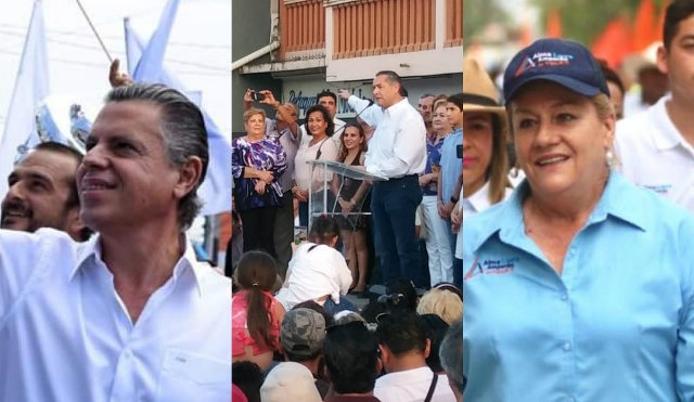 Alcaldes electos en el sur de Tamaulipas, Jesús Nader, Adrián Oseguera, Alma Laura Amparán (Especial)