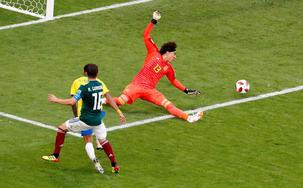 Brasil vs México en el Mundial de Rusia 2018 (Reuters)