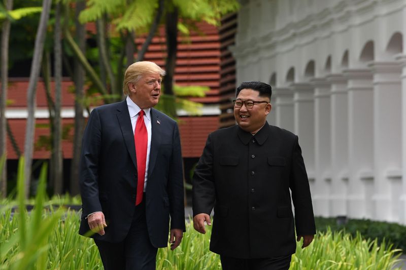 Donald Trump y el líder norcoreano, Kim Jong-Un, se reunieron el 11 de junio.