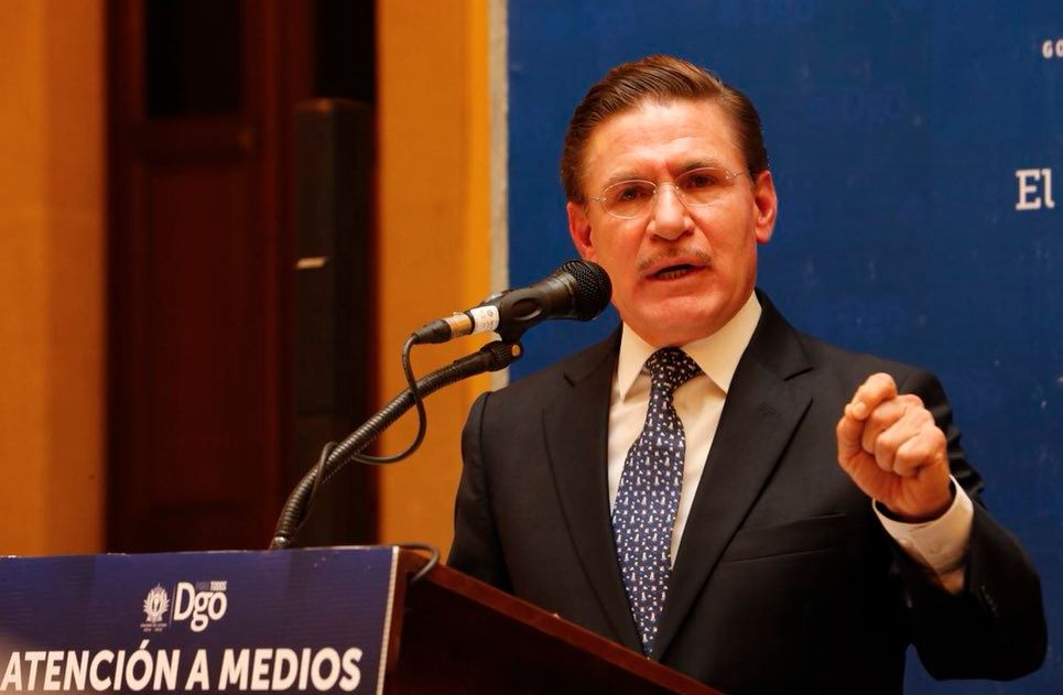 Gobernador de Durango, José Rosas Aispuro. (Tomada de Twitter)