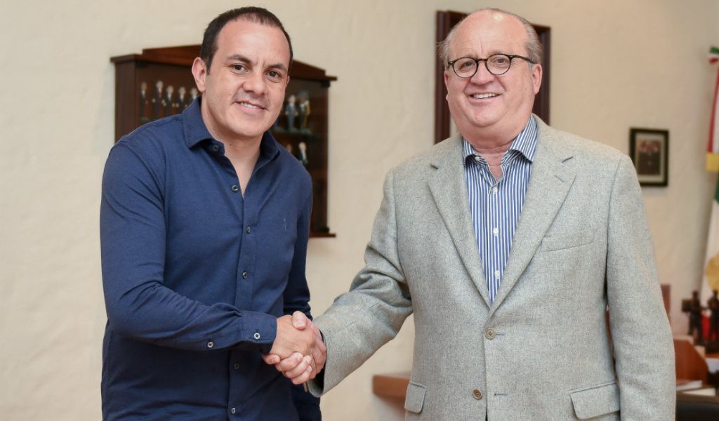 El gobernador de Morelos y el virtual ganador de la elección. (Cuartoscuro)