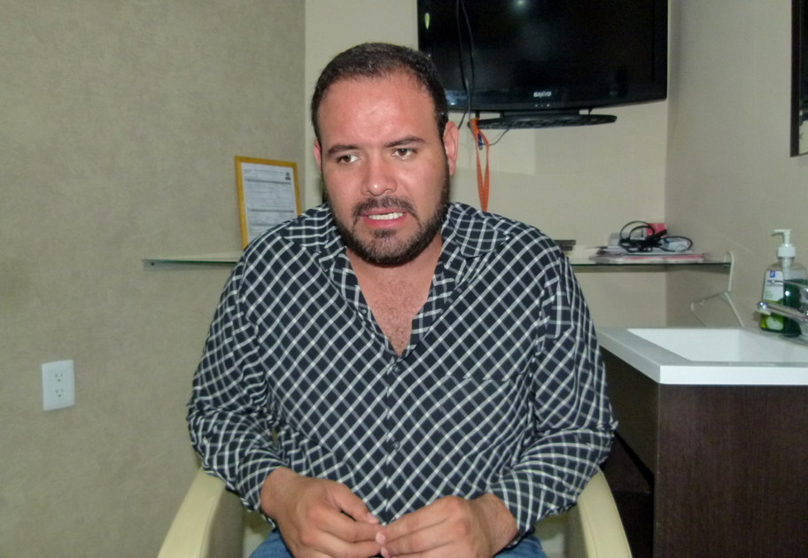 Jonathan Ávalos, candidato de Morena al alcaldía de Madero. (Sergio Guajardo)