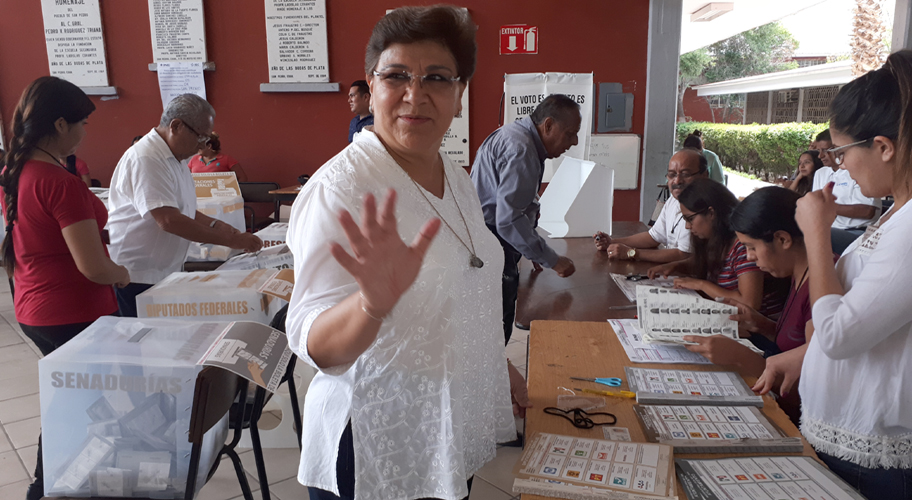 Patricia Oralia Grado Falcón, candidata del PAN a la alcaldía de San Pedro. (Damián Ramírez)