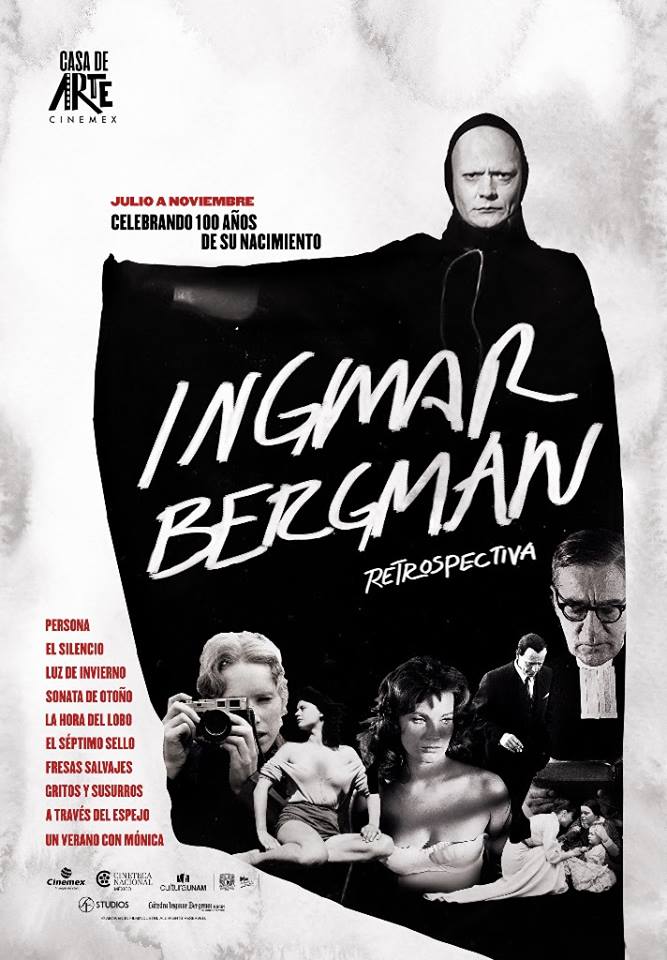 Se cumplen 100 años del cineasta sueco y la Cineteca tendrá preparada una celebración (Facebook Cátedra Ingmar Bergman).