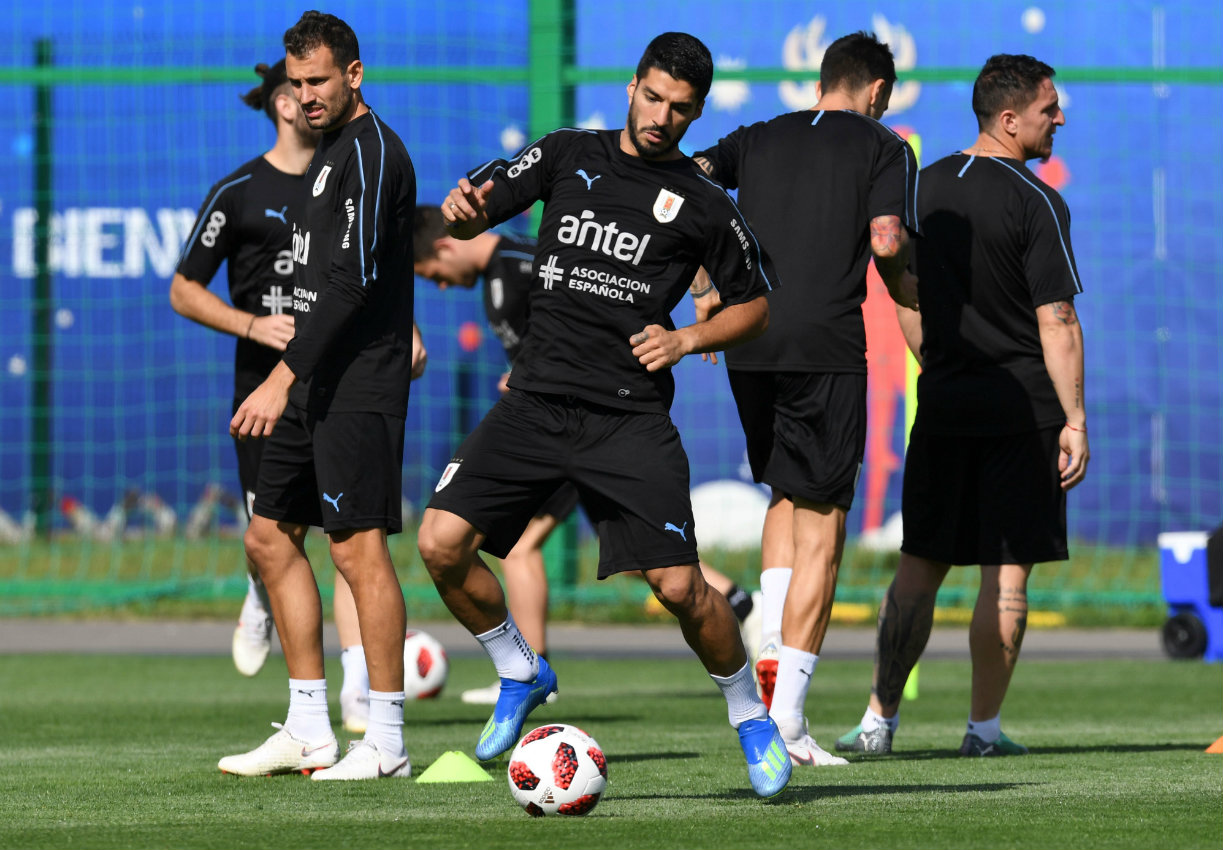 Entrenamiento de la Selección Uruguaya (AFP)