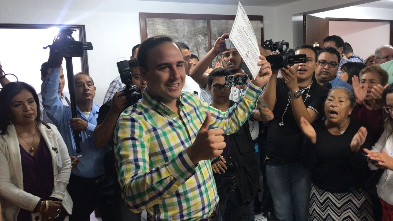 Manolo Jiménez ganó la reelección a la alcaldía de Saltillo. (Ana Ponce)