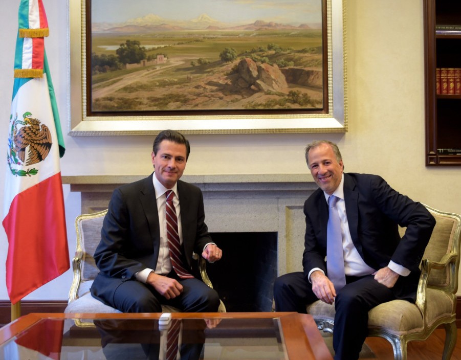 Peña Nieto se reunió con Meade en Los Pinos. (Tomada de Twitter | @EPN)