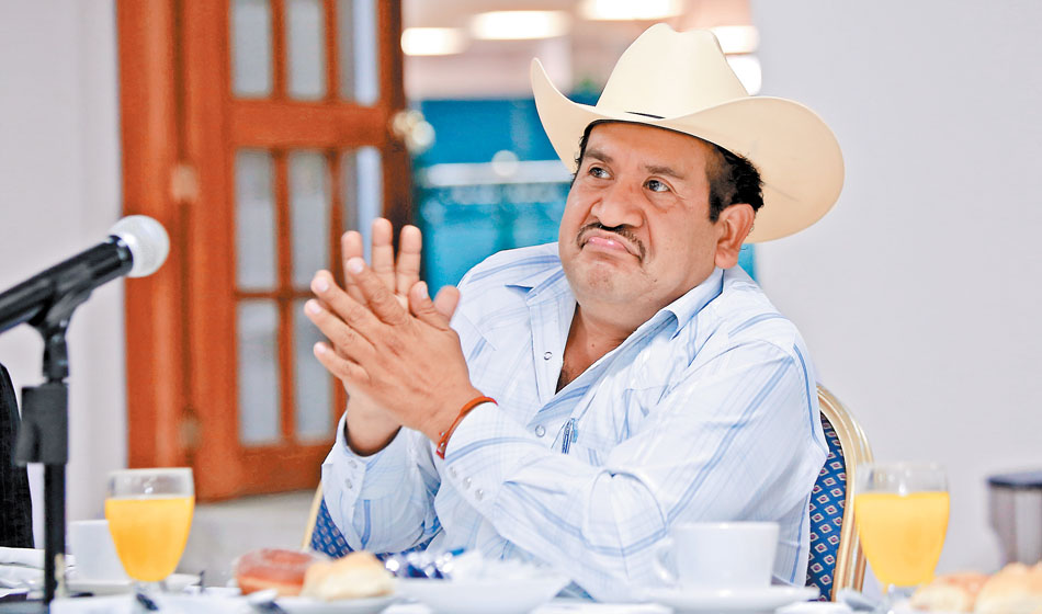 Juan Pablo Rojas, presidente de la Confederación Nacional de Productores Agrícolas de Maíz. (Juan Carlos Bautista)
