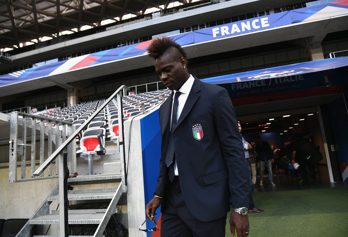 Mario Balotelli, delantero de la selección italiana (Twitter @azzurri)