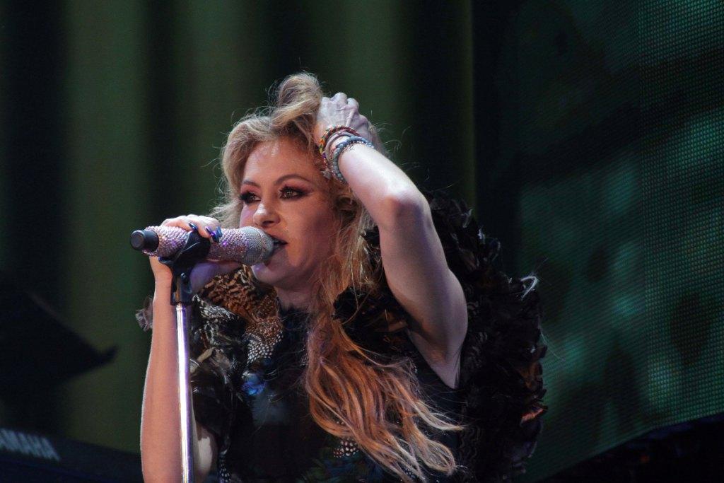Paulina Rubio cantó sus éxitos (Alfonso Manzano).