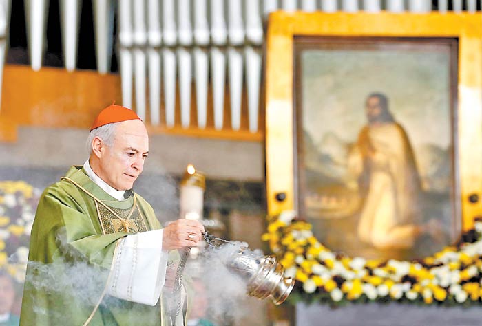 El arzobispo primado de México encabezó la homilía dominical en la Basílica de Guadalupe. (Foto: Ariana Pérez)