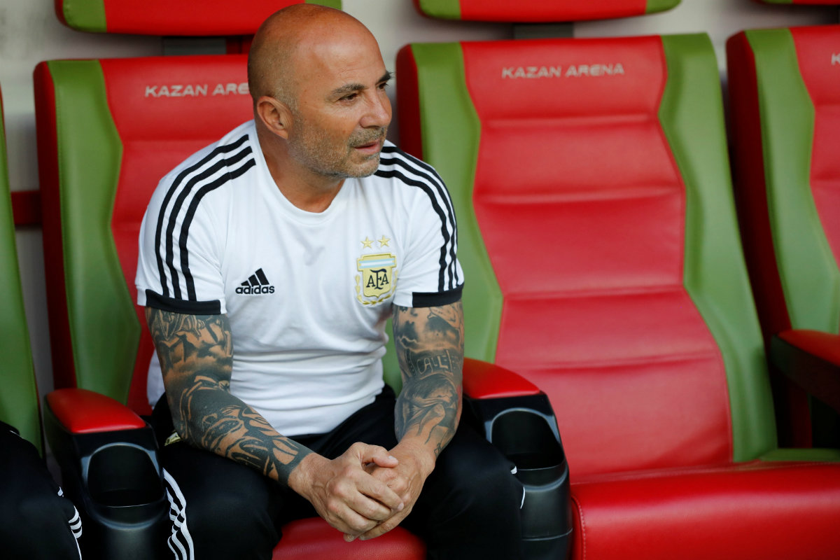 Jorge Sampaoli, director técnico de la selección de Argentina (Reuters)