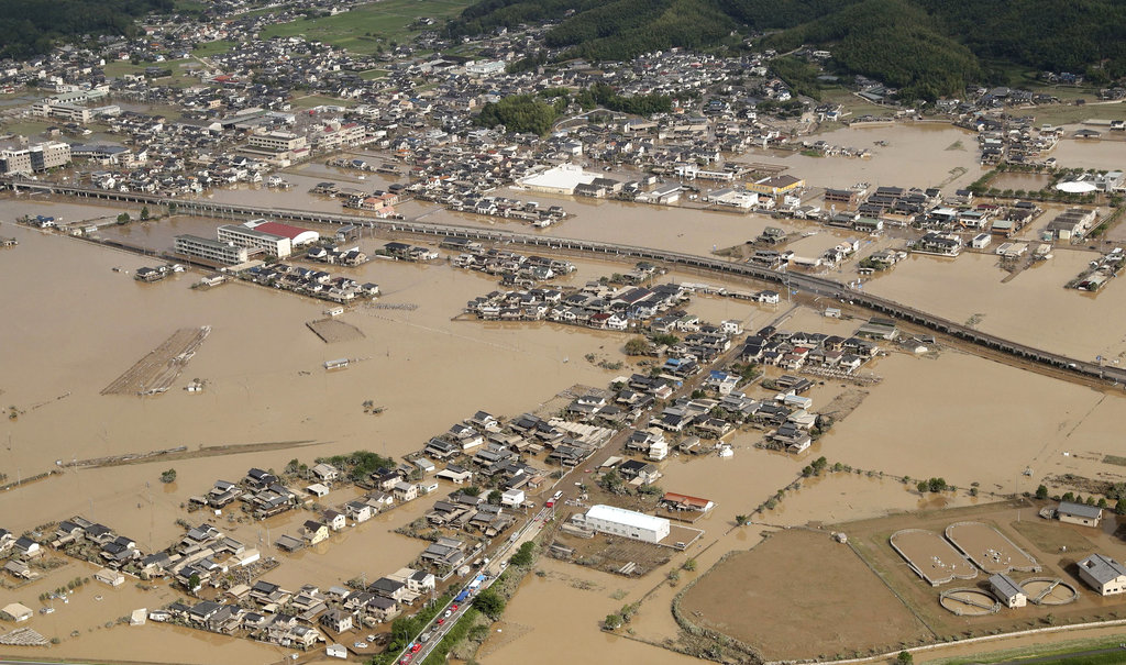Las precipitaciones récord han afectado sobre todo a las prefecturas de Hiroshima y Ehime. AP