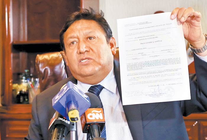 Armando Portuguez, presidente municipal. (Foto: Jorge González)