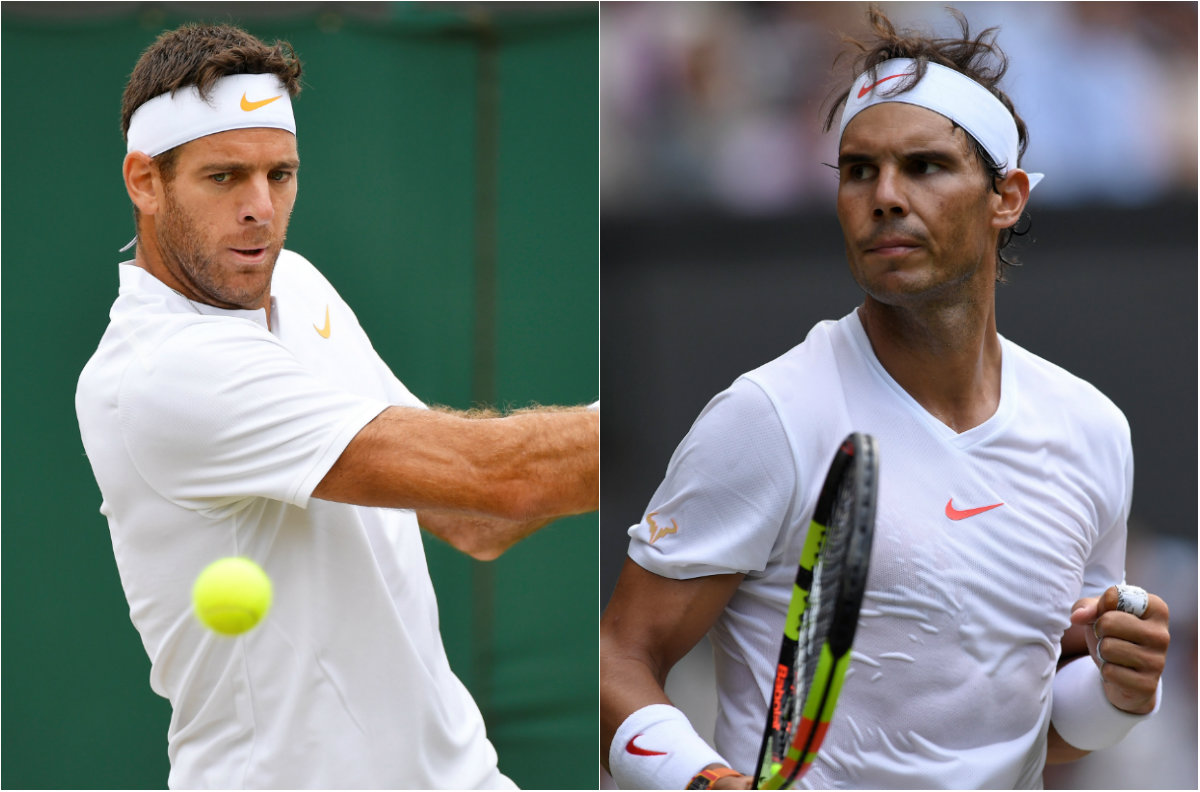 Juan Martín del Potro enfrentará a Rafael Nadal en Wimbledon (Reuters)